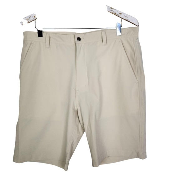 FOOTJOY Golf Shorts Mens 34 Beige Performance Stretch Lightweight Summer W34 FJ - Picture 1 of 12